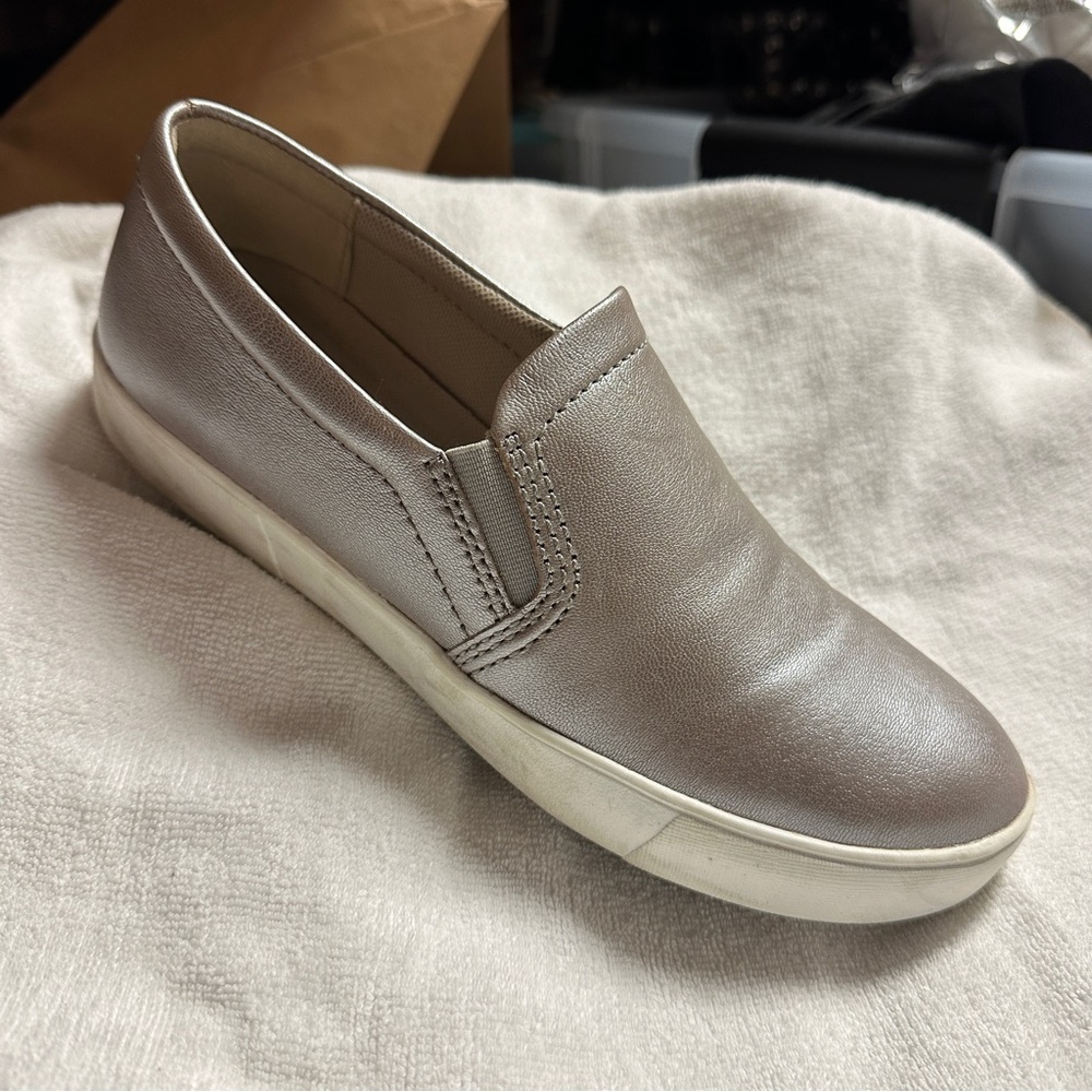 Naturalizer Taupe Slip-On Leather Shoes